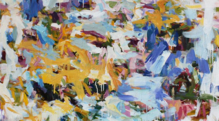 Karen Silve, In Between, acrylic on canvas, 60 x 58