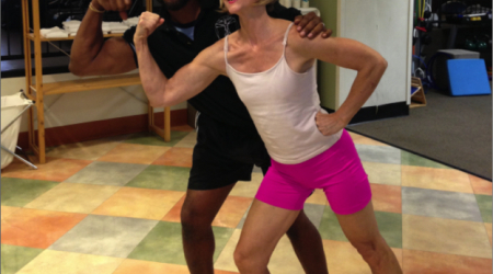Katherine Tallmadge with One-to-One Fitness Manager, Tom Butler