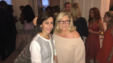 Ambassador Dina Kawar of Jordan and Gloria Dittus of Story Partners