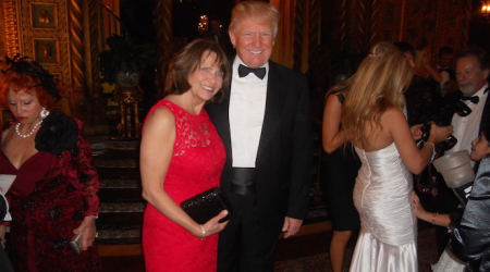 Pam Kessler with Donald Trump