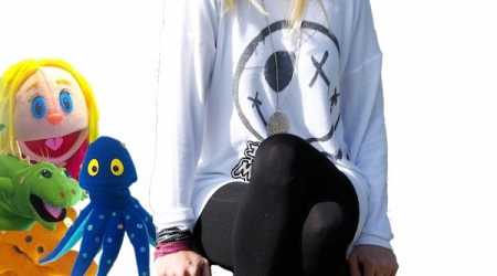 Kim Cameron and puppets