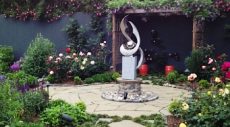 A peaceful place for contemplation in the Allbritton garden