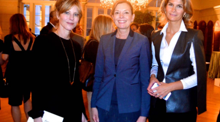 Robbie Myers, Marie Royce and The wife of the Ambassador of Azerbajian, Lala Abdurahimova