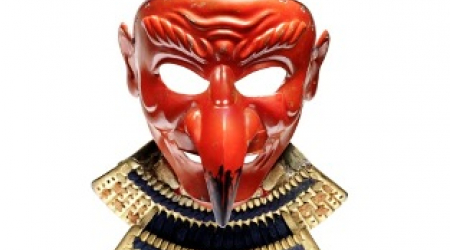 A Tengu Somen (iron mask) by Kiyoyoshi. Sold for $189,901. (Auction 20190, Lot 46)
