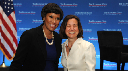 D.C. Mayor Muriel Bowser with The Georgetown Dish founder Beth Solomon