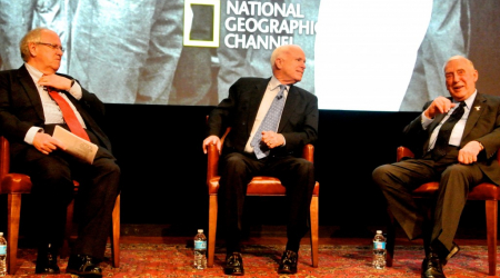 McCain and Brace with USA Today moderator