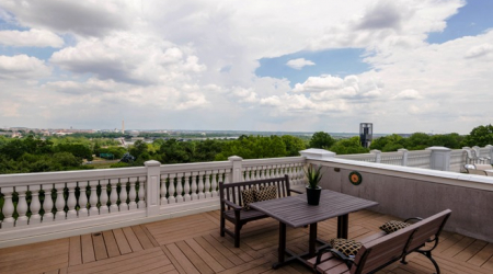 Roof deck terrace at 1404 N. Meade Street