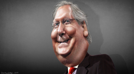 Mitch McConnell caricature