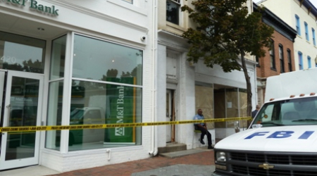 Outside M&amp;T Bank Friday afternoon