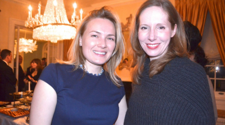 Natalya Anfilofyeva with host Juleanna Glover