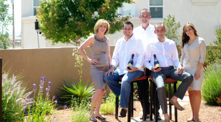 Nathalie Gruet, Sofian Himeur, Laurent Gruet, Christopher Henrich, and Laura Gruet