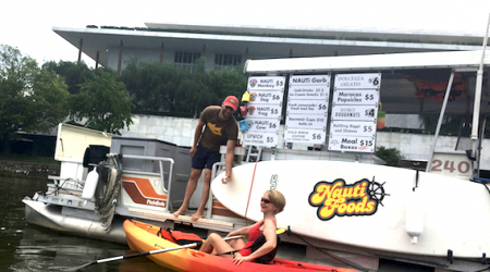 Nauti Foods - The Floating Food Truck on the Potomac with Katherine Tallmadge in a Kayak
