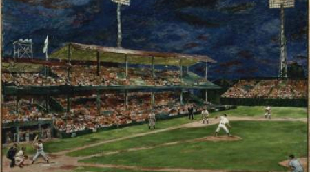 Marjorie Phillips Night Baseball (1951)