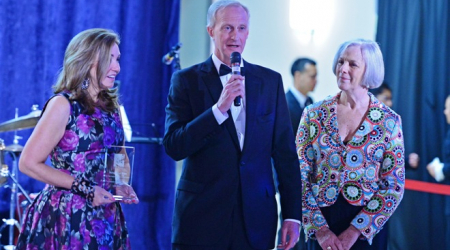 Michele and Jack Evans with Pamla Moore