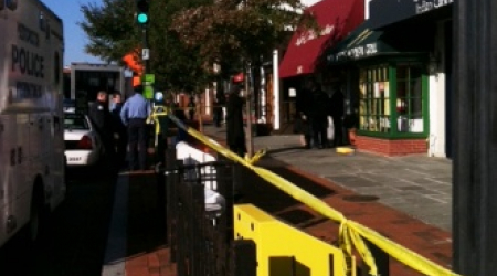 M Street near 28th where shooting occured