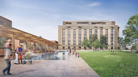 The proposal would replace the West Heating Plant and its adjacent coal yard with luxury condos and a public park.