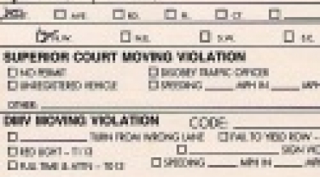 A parking ticket