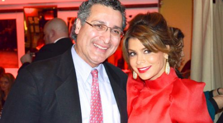 Peacock Cafe owner Shahab Farivar and Paula Abdul