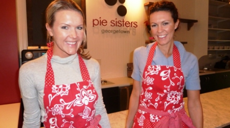 Erin and Allison Blakely in thier new bakery