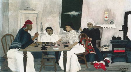 Domino Players by Horace Pippin, 1943