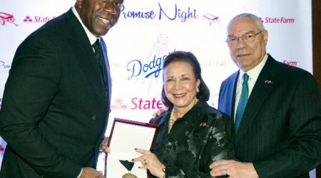 Magic Johnson, Alma Powell &amp; Colin Powell