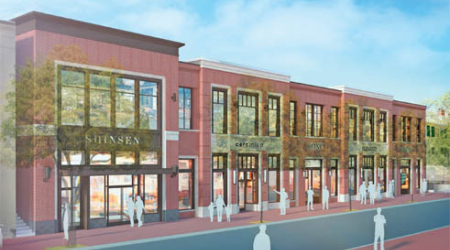 The commercial building would replace a parking lot at 3220 Prospect St. NW.