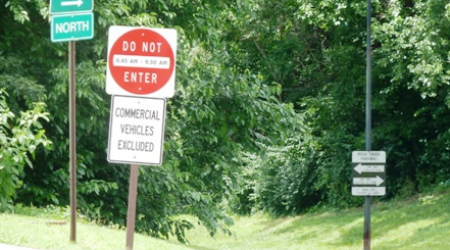 P Street exit to Northbound Rock Creek Parkway