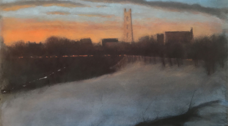 P Street Bridge, 2019 Pastel and Color Pencils on Paper