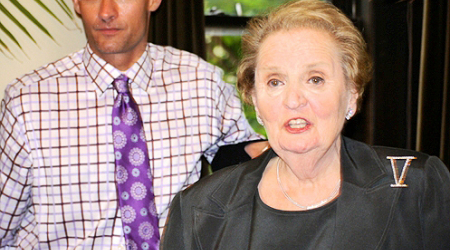 Former Secretary of State Madeleine Albright with DC Council Candidate Clark Ray