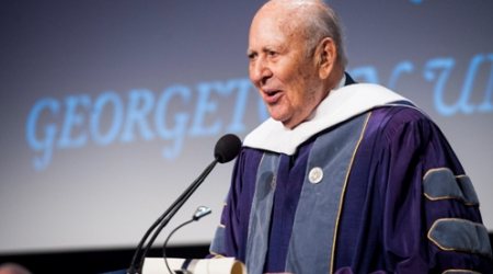 Carl Reiner receiving honorary degree