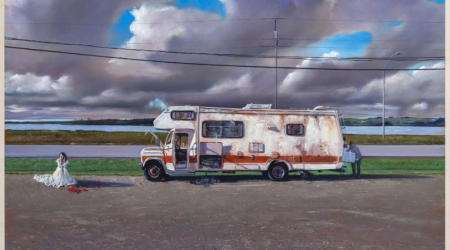 Road Trip, Oil on canvas, 54 x 34