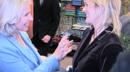 Sally Quinn, honored for her contributions to Literature &amp; Style, with Katharine Weymouth, Publisher of The Washington Post