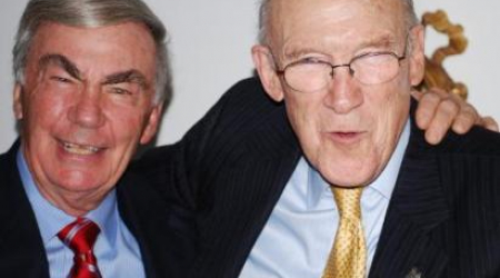 Sam Donaldson (left) and Alan Simpson