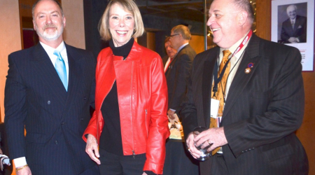 Sandy Grimes and guests