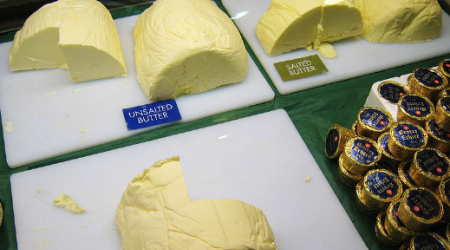 Butter Displayed in a Market