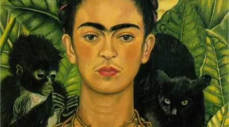 Self-Portrait with Thorn Necklace and Hummingbird, 1940