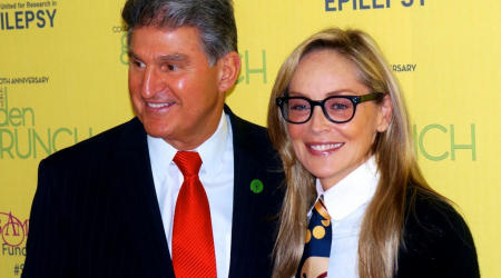 Senator Joe Manchin and Sharon Stone