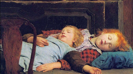 Sleeping Children by Albert Anker 1895