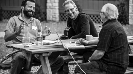Sgt. Palermo Deschamps with Darden Smith &amp; Gary Nicholson