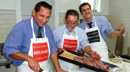 Manager Jyoti Mukherjee, head butcher, Jamie Stachowski and owner, Josef Stachowski