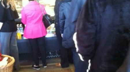 Line at Starbuck's