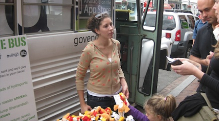 Venga's stuff the bus campaign kicks off a city-wide tour in Georgetown