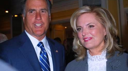 Mitt and Ann Romney at the CSIS Pre-Alfalfa Lunch