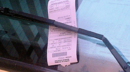 Parking ticket - Washington DC - 2011-08-25 by Tim1965 - Own work. Licensed under CC BY-SA 3.0 via Commons