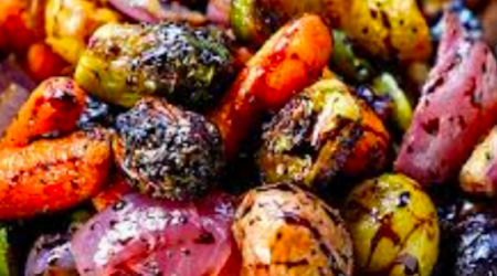 Roasted Vegetables, if cooked correctly, caramelized, crispy on the outside and tender on the inside, create an artistic dish