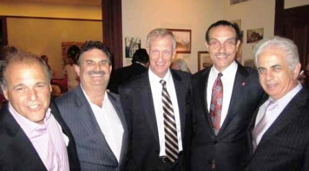 Mark Plotkin, WTOP commentator, ANC Bill Starrels, Councilmember Jack Evans, Mayor Vincent Gray, ANC Ed Solomon