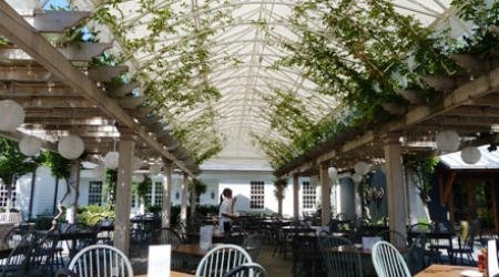 Trellised Garden at Clyde's Willow Creek Farm
