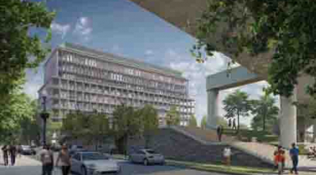 A new plan for the parcel includes an option that would replace the building with new constuction said to celebrate the site.