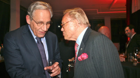 Bob Woodward shown here with Watergate dweller Wyatt Dickerson
