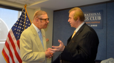 Michael York with Dr. Wahby